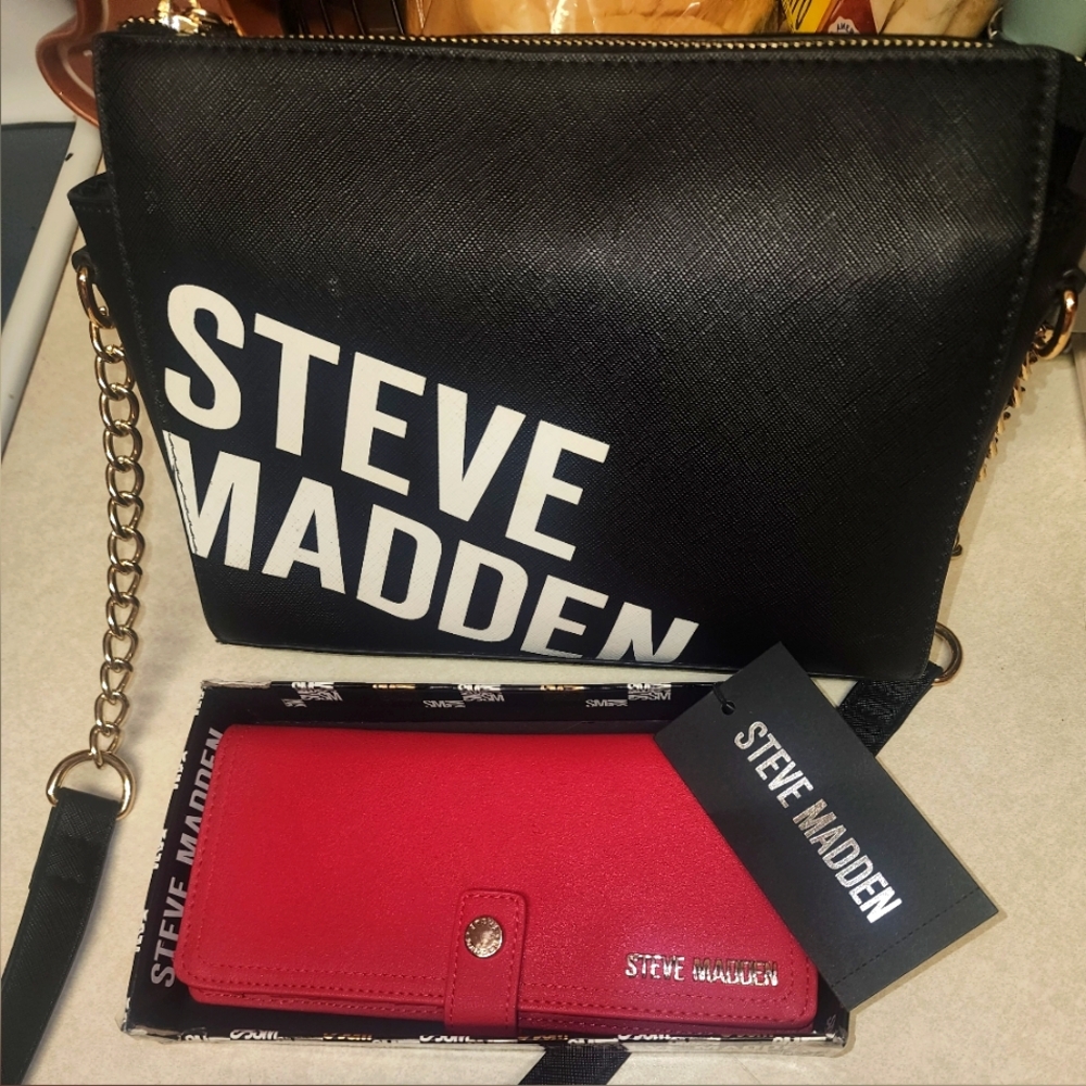 Steve madden purse and wallet set